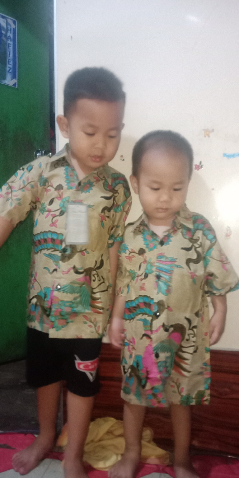 Batik Anak - Kemeja Batik Anak - Baju Batik Anak Laki Laki Umur 2-12 Tahun Hem Batik Anak Pendek
