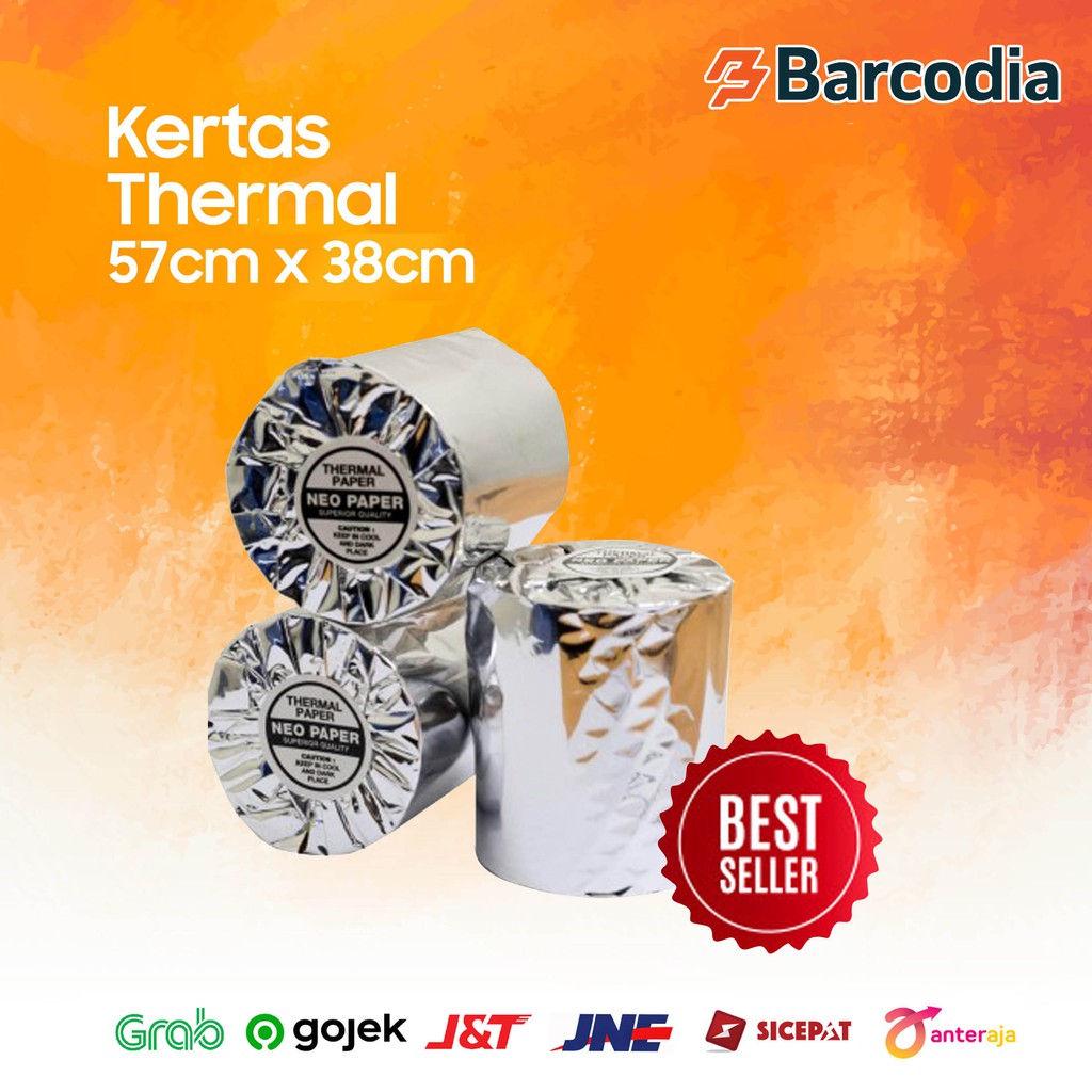 Kertas Thermal 58mm 57x40 Paket isi 5 roll / 10 roll