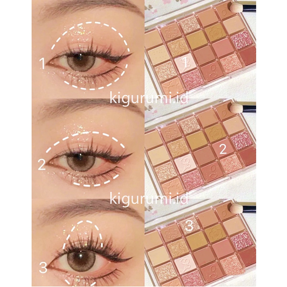 DIKALU 20 Colors Eyeshadow Matte Glitter Pallete Waterproof XX049