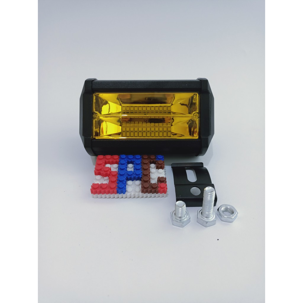 LAMPU TEMBAK SOROR LED KUNING BAR CREE CWL 24 MATA 2 SUSUN LED - Kuning