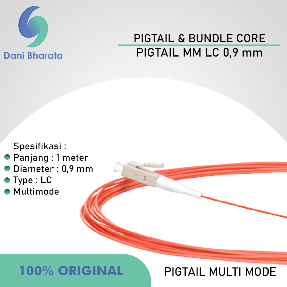 Fiber Optik Pigtail LC UPC Pigtail Multimode OM2 0.9 mm 1.5 meter