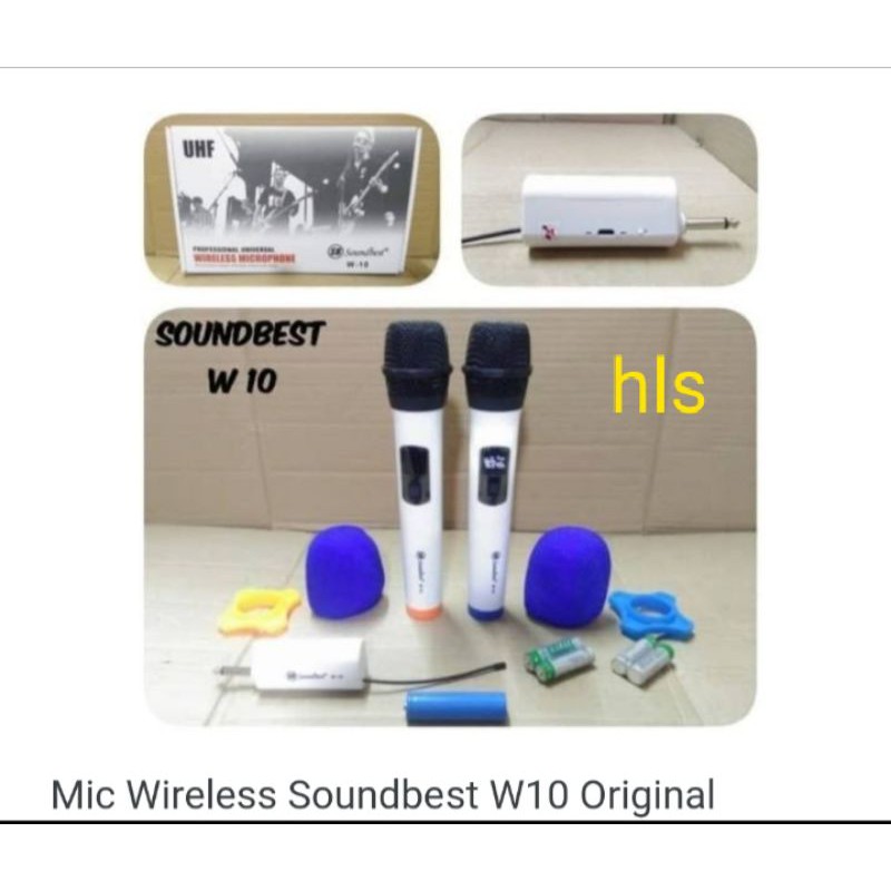 mic wireless soundbest w10 - mic soundbest w 10
