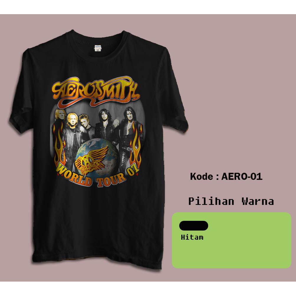 Kaos Distro Band Aerosmith - Tshirt aerosmith   1