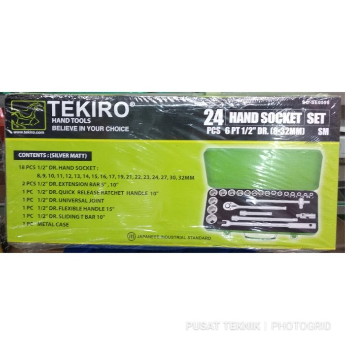 KUNCI SOK TEKIRO 8-32 BOX BESI / KUNCI SOK TEKIRO / SOK SET TEKIRO