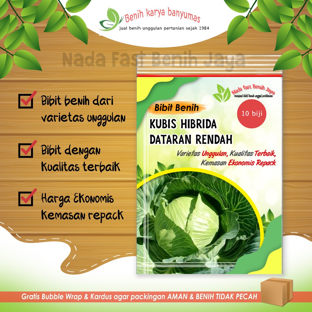 TERBAIK  PILIHAN 15 biji Benih kubis dataran rendah - bibit sayuran hidroponik
