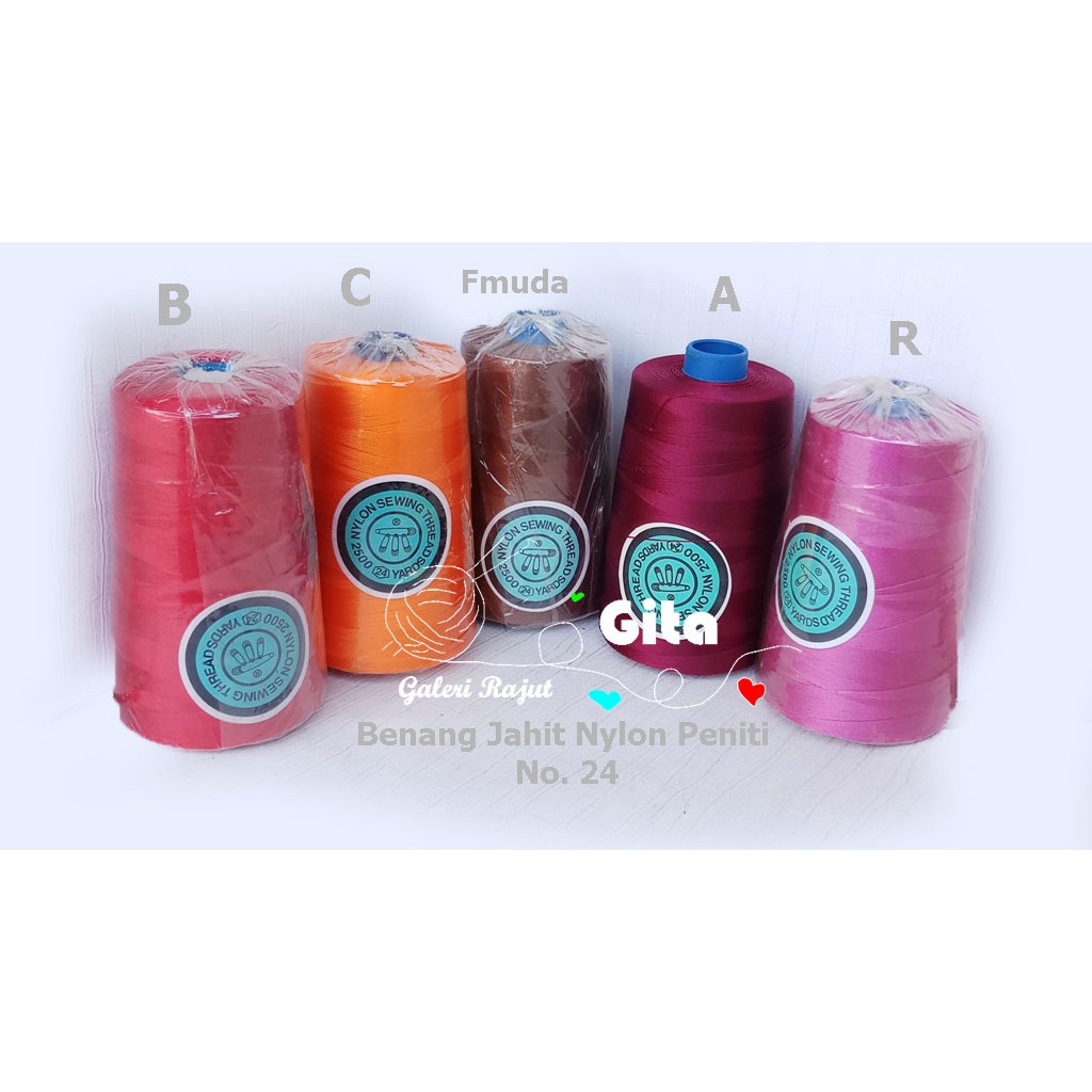 (300gr) Benang Jahit Nylon No.24/Benang Jahit Nylon Merk Peniti
