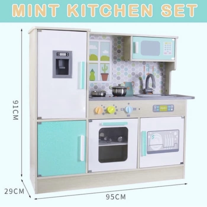 Mainan kayu dapur dapuran wooden toy play pretend