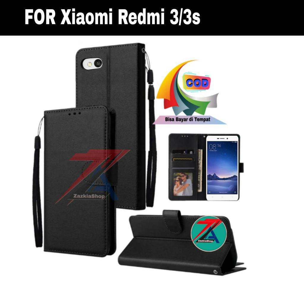 CASE FLIP CASE DOMPET KULIT FOR XIAOMI REDMI 3/3S CASING DOMPET-FLIP COVER LEATHER-SARUNG HP