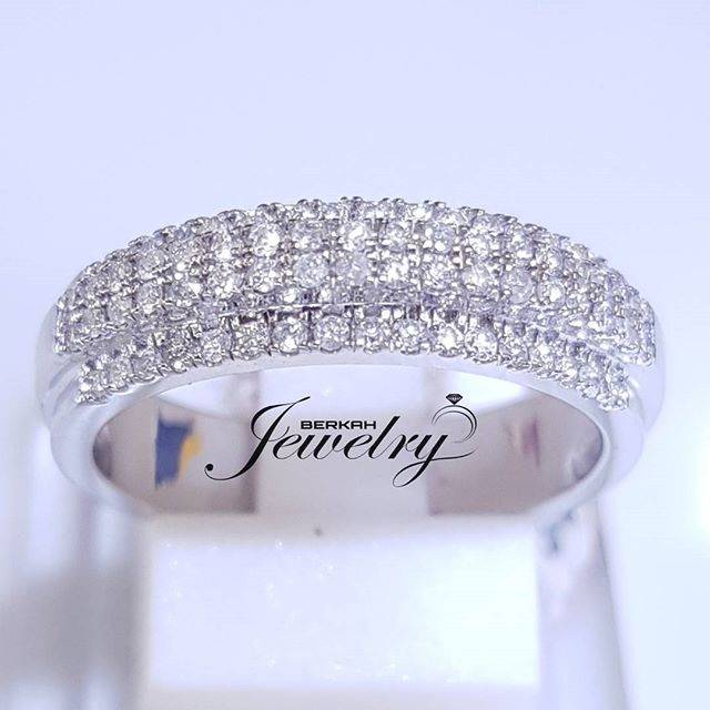 Cincin wanita emas berlian asli 100% natural diamond FREE Sertifikat