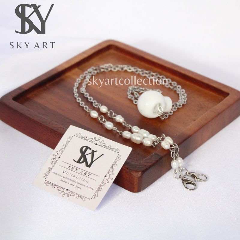 STRAPMASKER MUTIARA LOMBOK ASLI//TALI MASKER//KALUNG MASKER//KONEKTOR MASKER