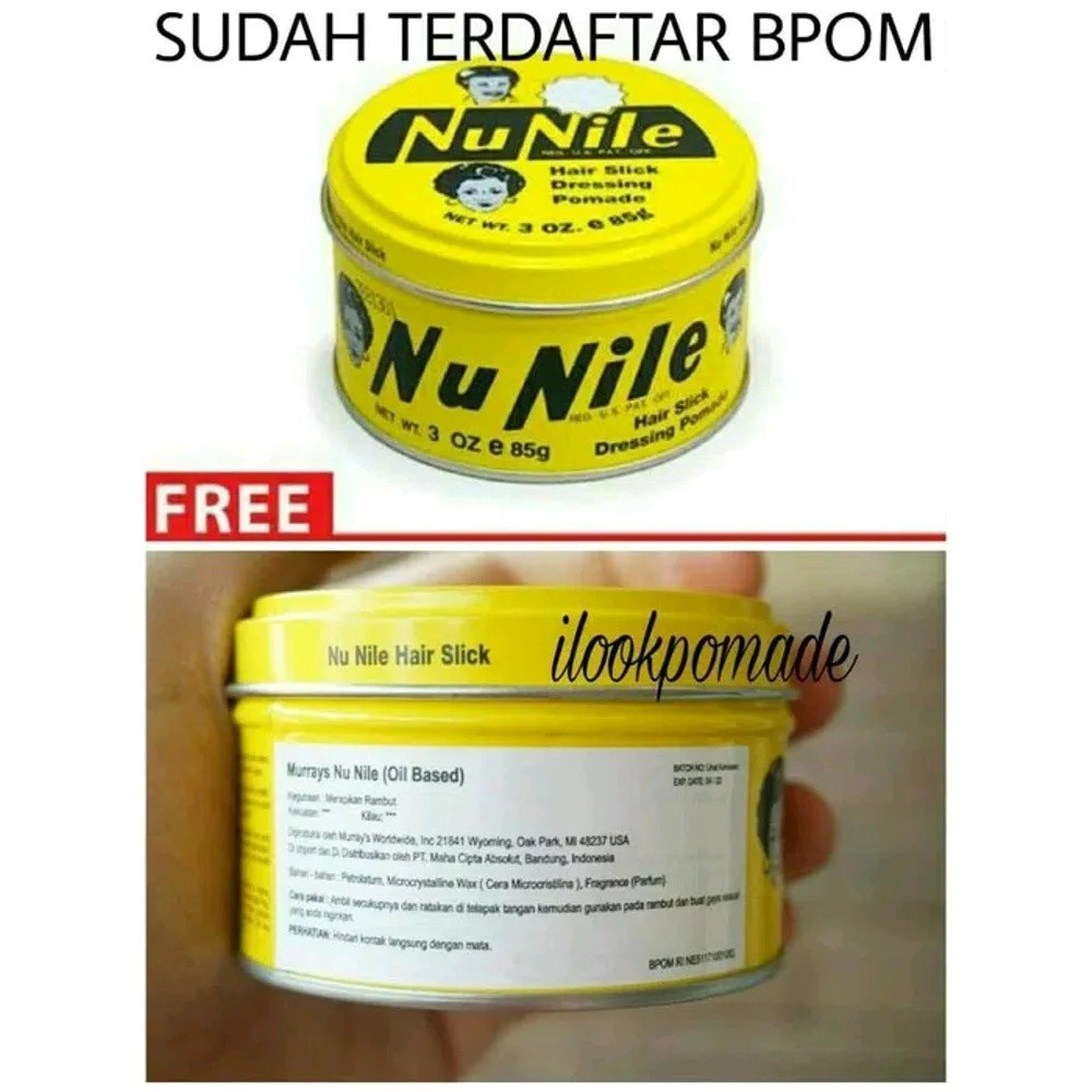 Original 100% POMADE MURRAYS NU NILE ORIGINAL (3oz, Ukuran Besar)