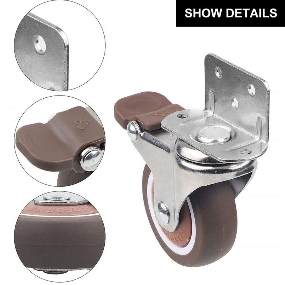 Chookyy Furniture Casters Roda Lemari Untuk Troli Kursi Bergerak Bayi Boks Swivel Caster