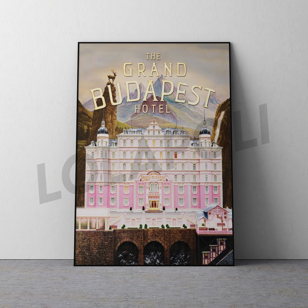 Hiasan Dinding Poster Kayu - Film The Grand Budapest Hotel