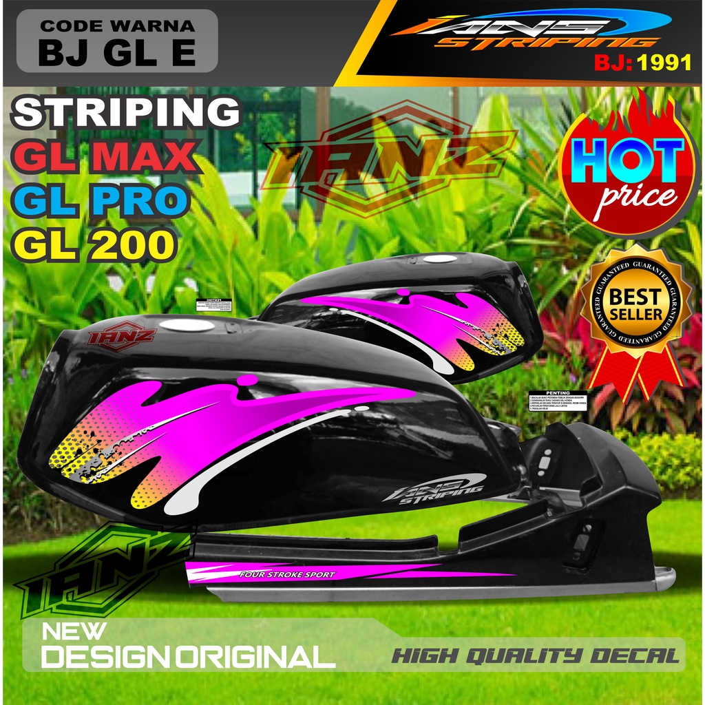 TERMURAH STIKER GL PRO / STRIPING TERMURAH GL MAX / STIKER MOTOR VARIASI HONDA GL