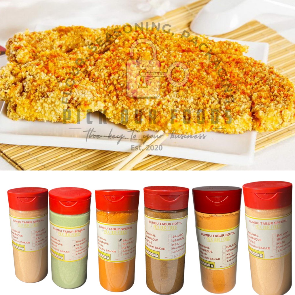 PAKET HEMAT / PAKET JUALAN TEPUNG TAIWAN CRISPY CHICKEN BBQ / PEDAS / BALADO / SEAWEED / KEJU / JAGUNG BAKAR