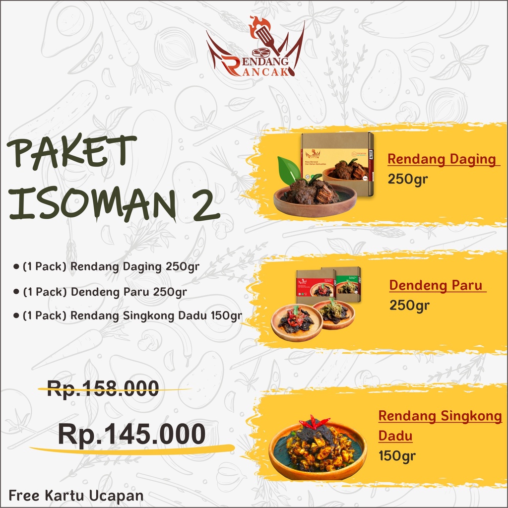 

Paket Isoman 2 Rendang Rancak