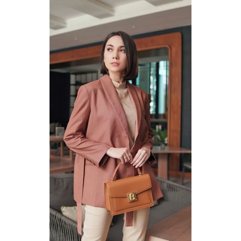 Buttonscarves KATE BAG brown sugar❌sold❌