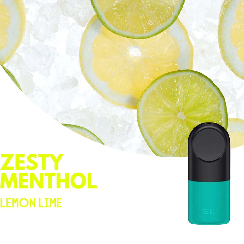 Relx Infinity Pod Zesty Menthol atau Lemon Lime untuk Infinity Essential