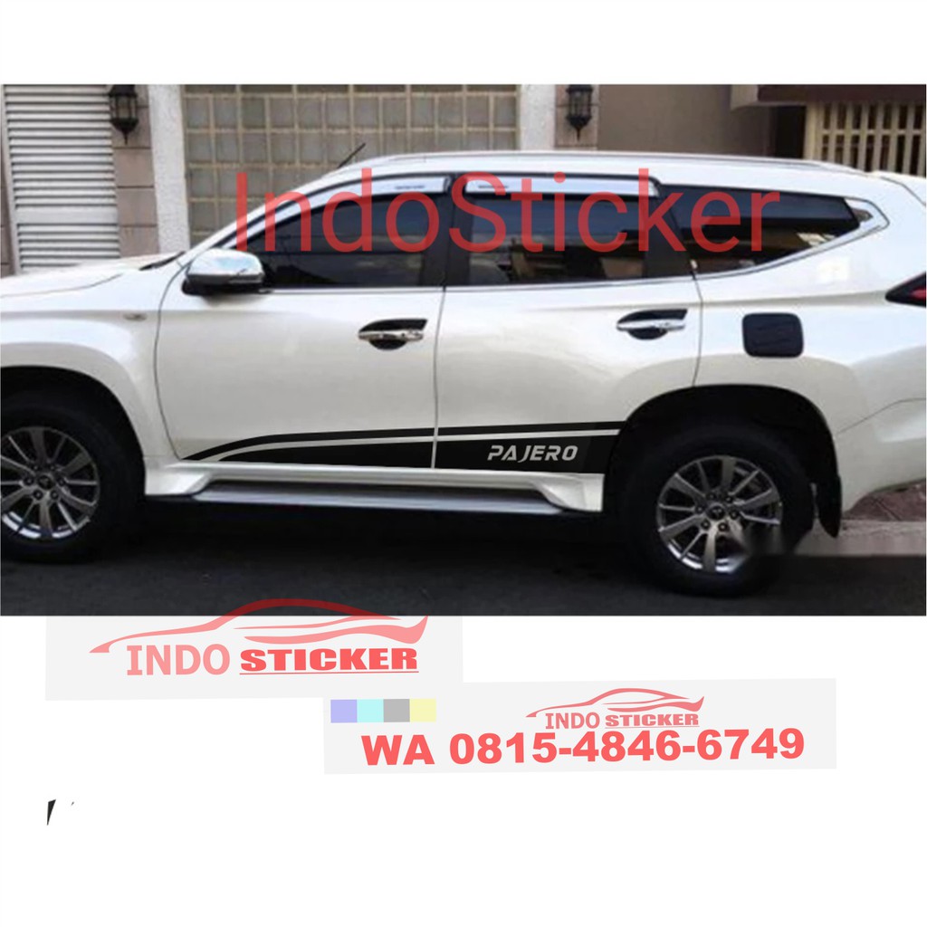 STIKER CUTTING MOBIL PAJERO STIKER STICKER MOBIL MITSUBISHI PAJERO SPORT Shopee Indonesia