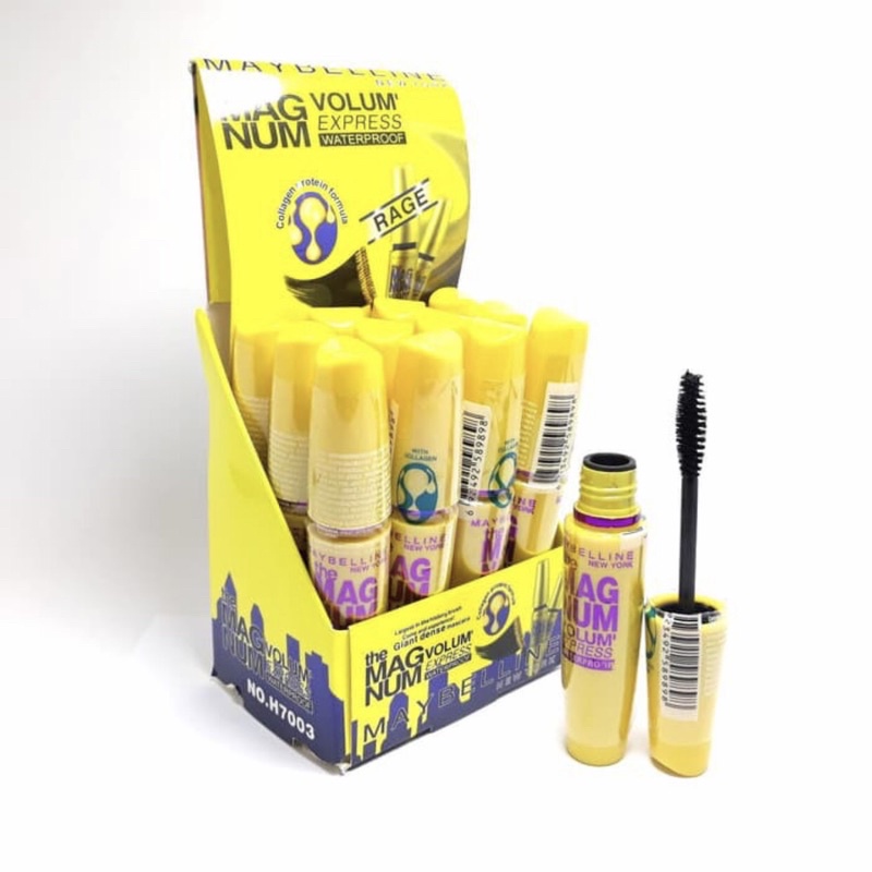 MASCARA MAYBELLINE MAGNUM KUNING / MASKARA MAYBELINE MAGNUM VOLUM EXPRESS WATERPROOF