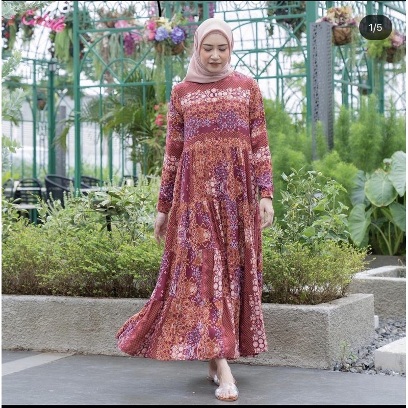QEENA MIDI DRESS BY HEAVEN LIGHTS