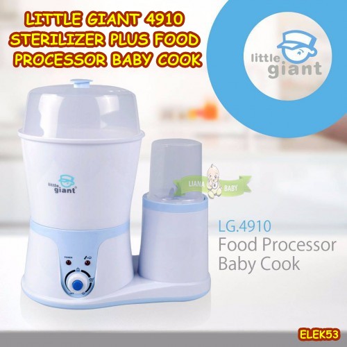 ELEK53 LITTLE GIANT 4910 STERILIZER PLUS FOOD PROCESSOR BABY COOK-BLENDER PEMANAS MAKANAN BAYI