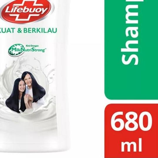 ✦ LIFEBUOY Shampoo Strong & Shiny 680ml / Shampoo 680ml Pump / Shampoo Lifebuoy 680 ml Pump ♦