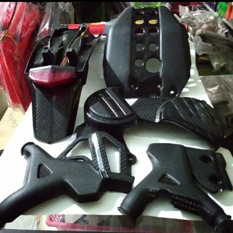 Paketan murah cover engine cover gear cover rangka spakbor belakang lampu honda crf 150