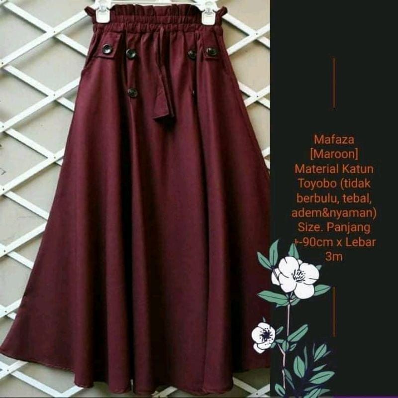 ROK PAYUNG CANTIK BAHAN SIGARET PREMIUM // Rok polos jumbo // rok polos payung