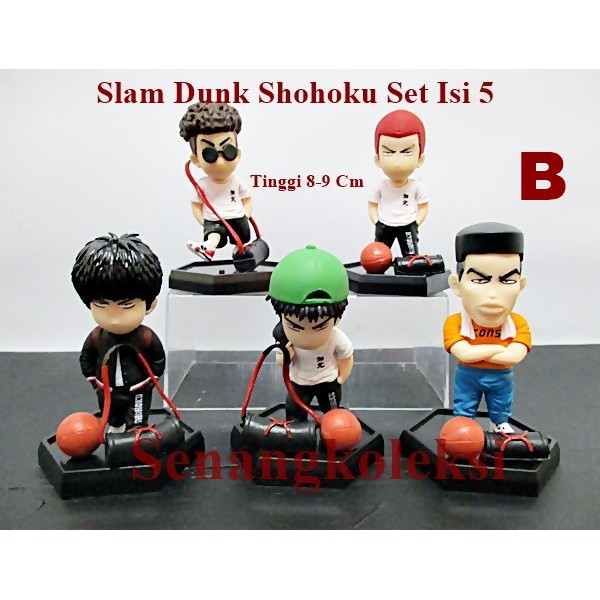 ACTION FIGURE MAINAN Slam Dunk Sakuragi Hanamichi Rukawa Kaede Akagi SET OF 5-Slam Dunk B
