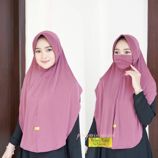 Niqob pinguin / hijab niqob by Victory Hijab
