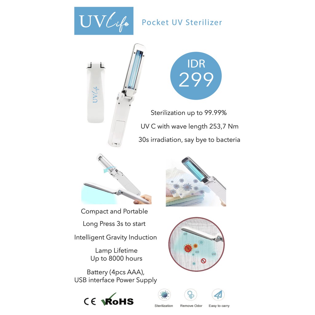 UV LIFE - POCKET UV C STERILIZER