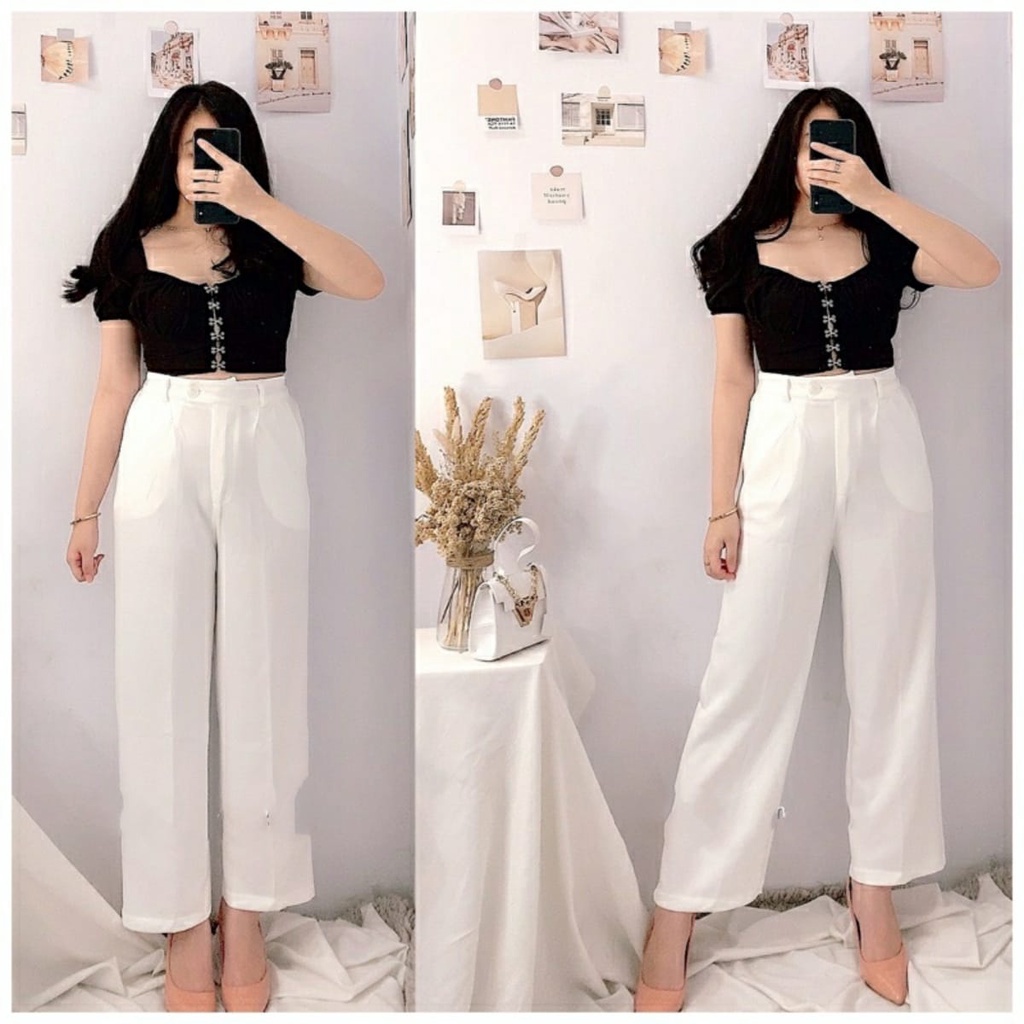 AFI - MC - Irene Crepe Button Pants