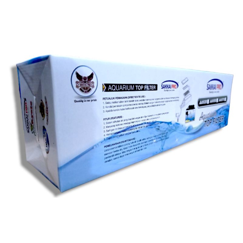 Pompa aquarium lengkap Box filter SAKKAI PRO AA 920