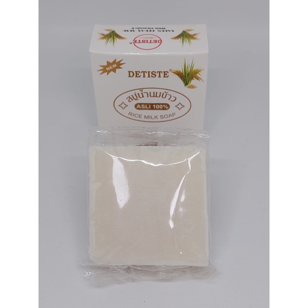 {COD} DETISTE SABUN BERAS SUSU THAILAND WITH VIT E 60GR BPOM Ori Medan - Hanifa