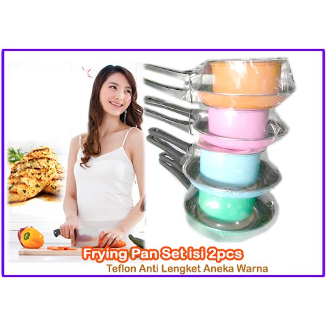Milkpan + Frypan Pastela / Fry pan set Milk Pan set Maspion 20cm+14cm