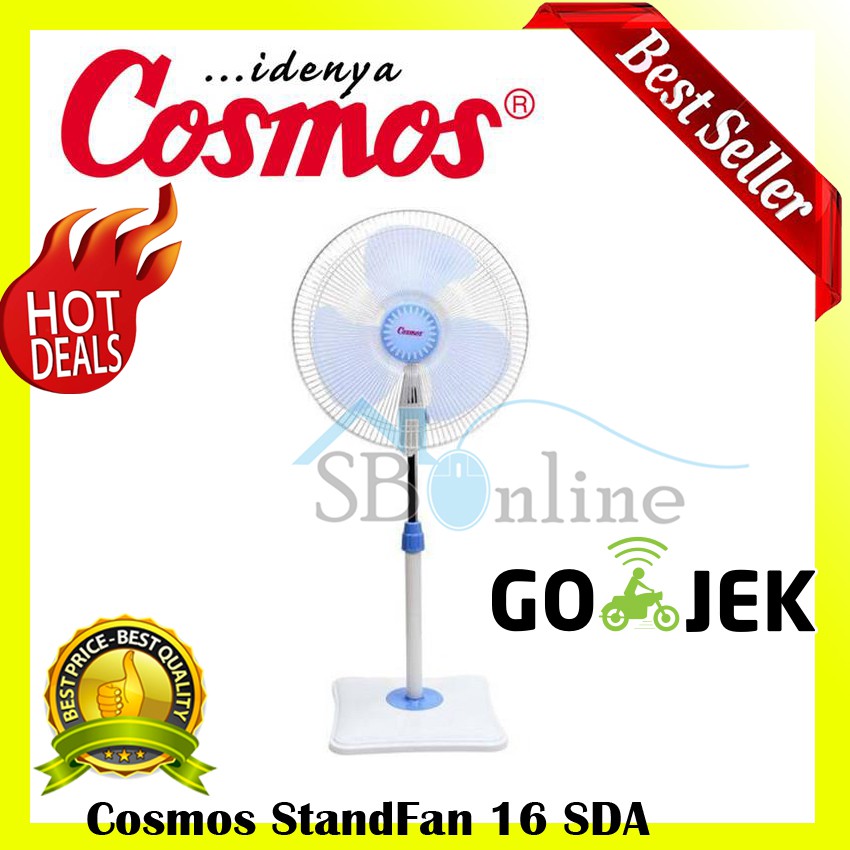 Stand Fan Cosmos CF 16SDA Kipas Angin Berdiri 16 SDA