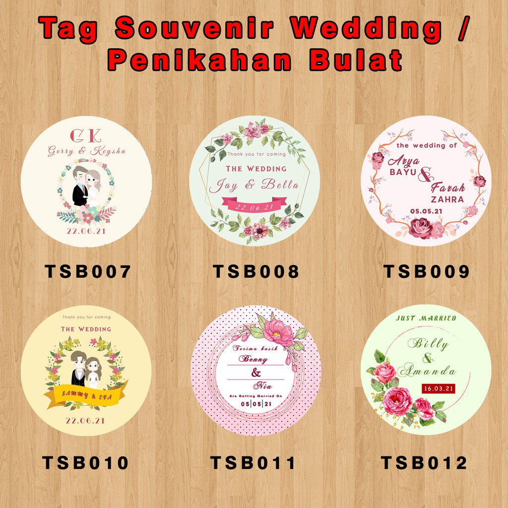 

Tag Souvenir Wedding / Pernikahan Custom Design