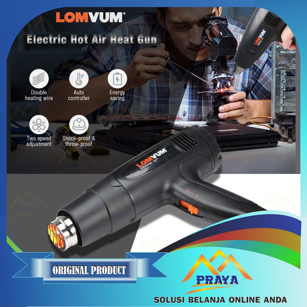 PREMIUM MESIN HEAT GUN HOT AIR GUN UDARA PANAS PEMANAS