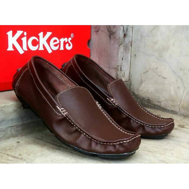 KICKERS SLOP PULL UP LEATHER / SEPATU SLIP ON KULIT PRIA / MURAH BERKUALITAS TINGGI