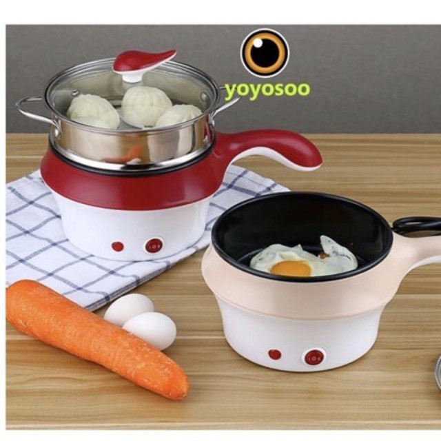 Panci listrik/ Heater/ Alat masak pemanggang pengukus kukusan praktis listrik