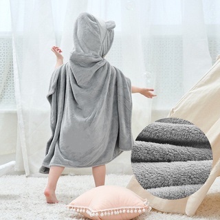 Selimut Hoodie Karakter Lucu Selimut Topi Anak Ukuran 77x120cm Hooded Leisure Blanket Tidur Fleece