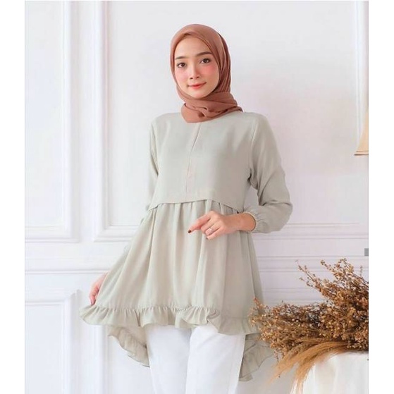 safira tunik tunik muslim moscrepe premium