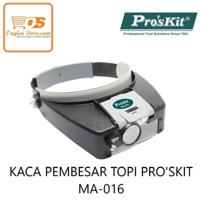 

KACA PEMBESAR MODEL TOPI MA-016 PROSKIT ORIGINAL (LED)