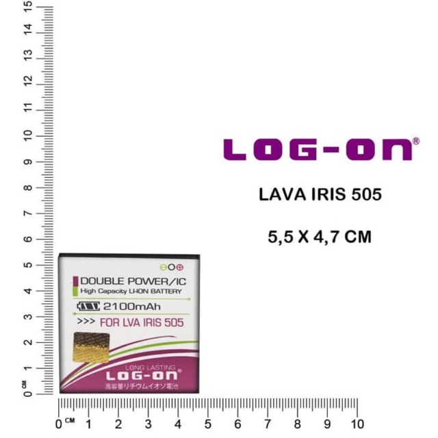 BATERAI LOG ON LAVA IRIS 505 - LEB108 - DOUBLE POWER BATRE