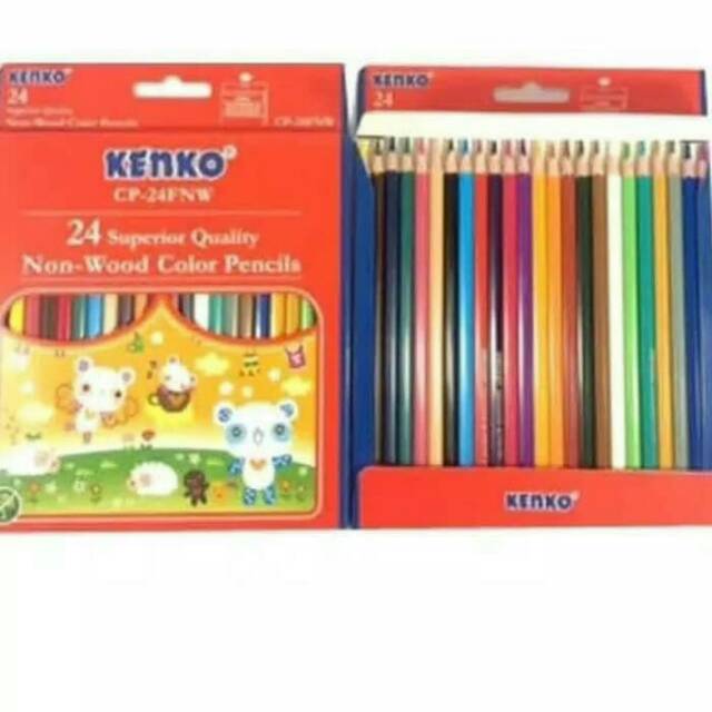 

Pensil warna Kenko Non Wood 24 warna