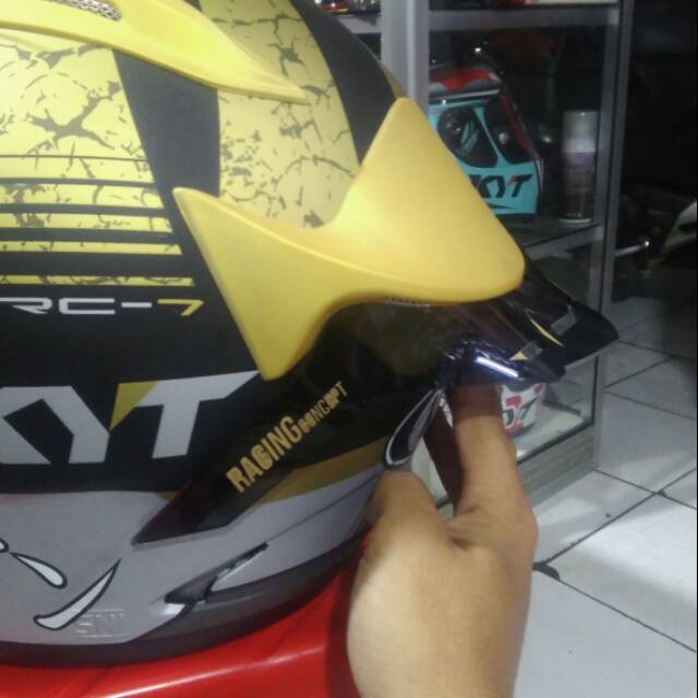 Spoiler Kyt Rc7 / spoiler helm kyt rc7