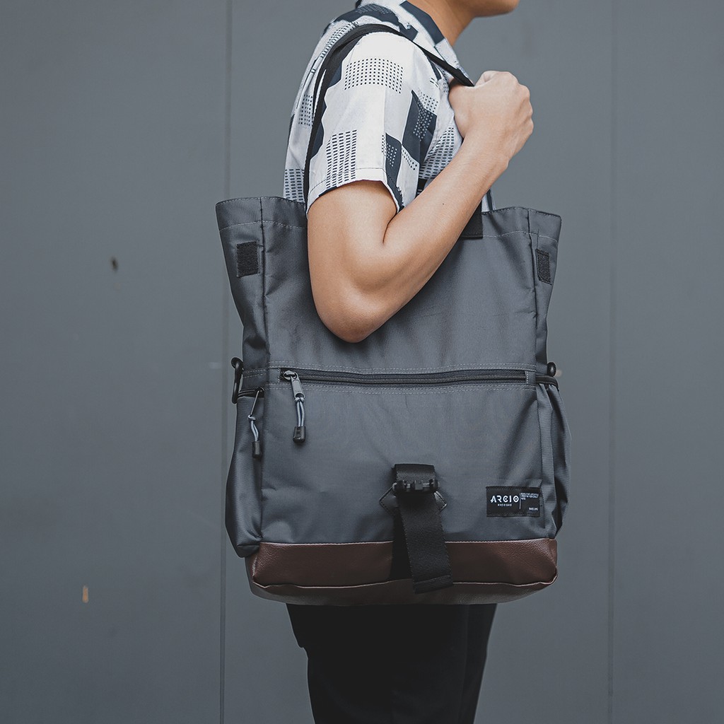 Kano Grey | Tas Slempang Multifungsi Jinjing Sling Bag Pria Men Wanita Slingbag Ori | FORIND x Arcio