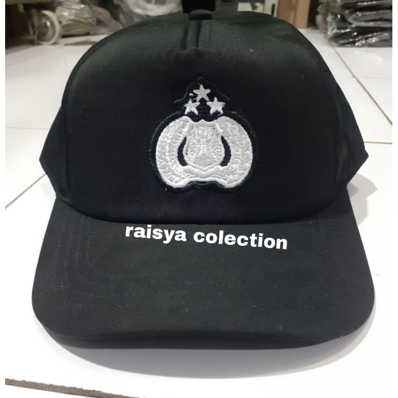 topi pilkep polisi kain model lama