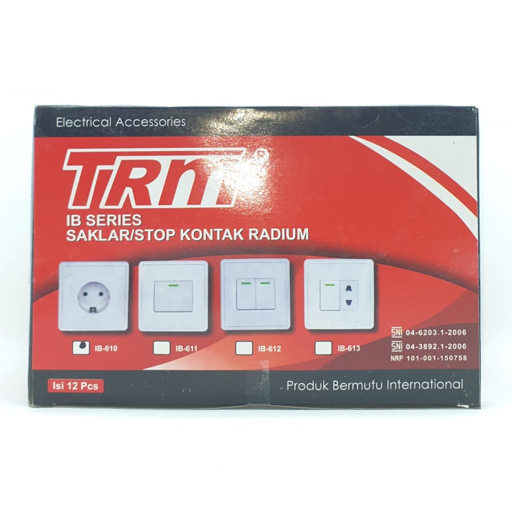 @12 Pcs (1 Kotak) TRM-610R IB Stop Kontak Arde TRM-610R Inbow Radium SNI